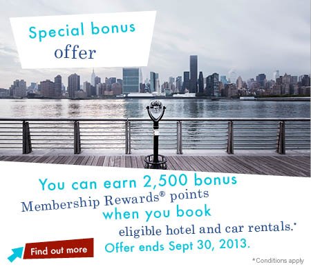 Earn 2500 bonus American Express Canada Membership Reward ...