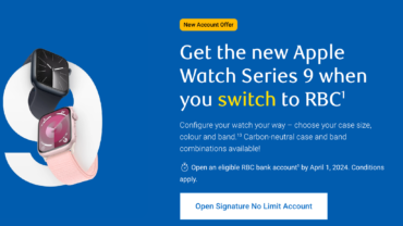 Get the new Apple Watch Series 9 when you switch to RBC Banking